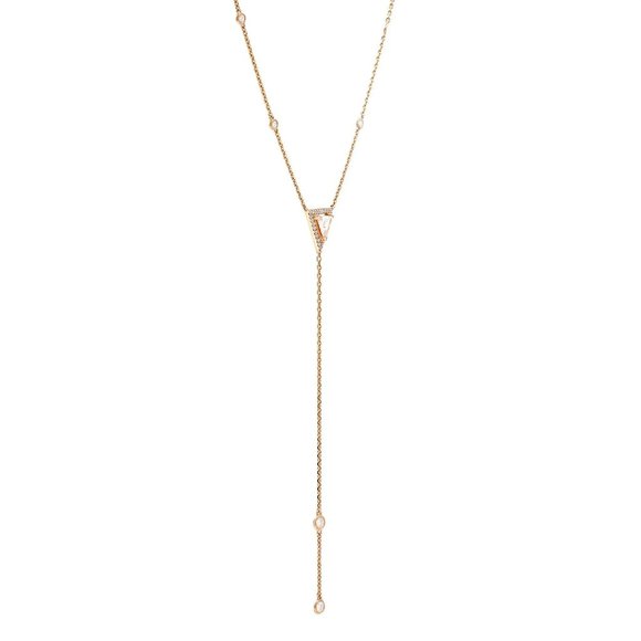 Messika 0.83Cttw Cravate Thea Diamond Necklace 18K Rose Gold - Picture 2 of 5